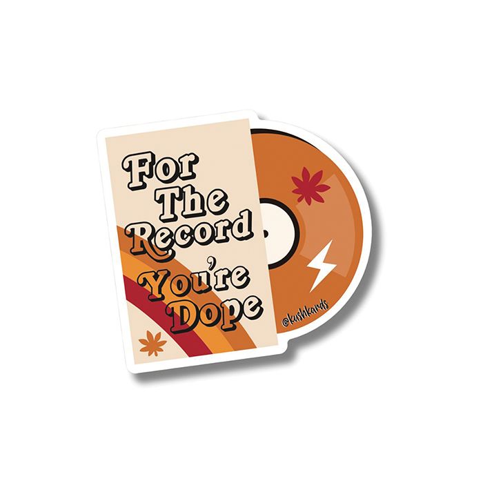 For the Record Sticker - Pack of 3